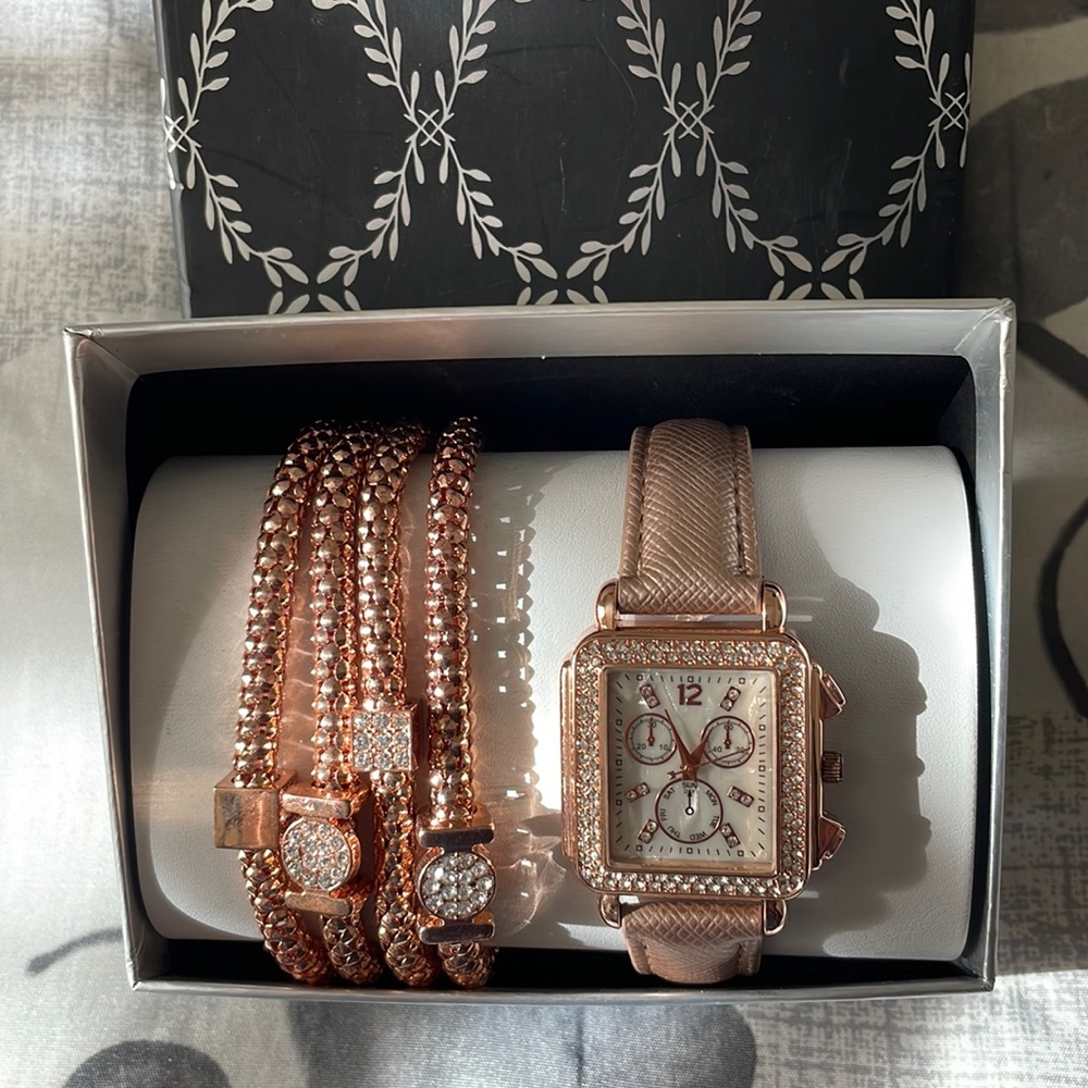 Watch and bracelet set
